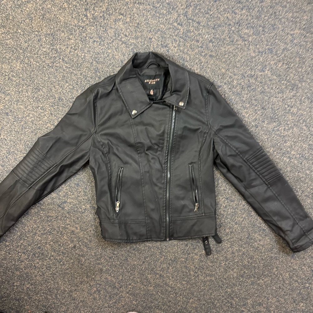 Lightweight Faux Leather Jacket